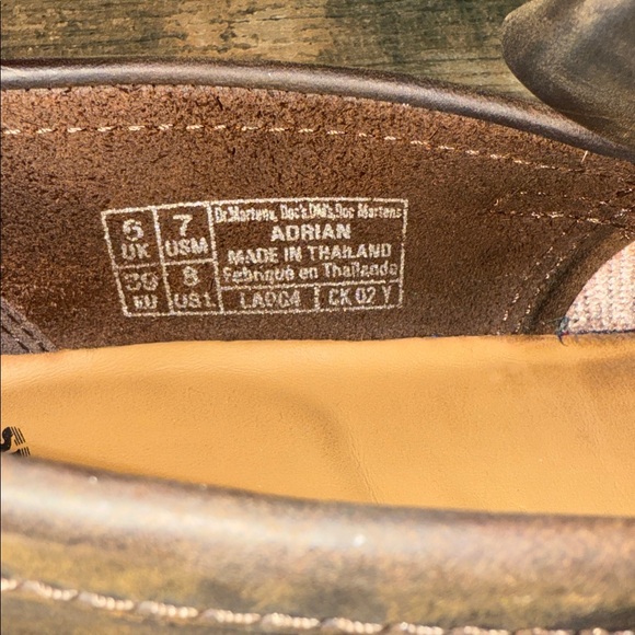 Dr. Martens Brown Loafers with Yellow Stitching main image 8